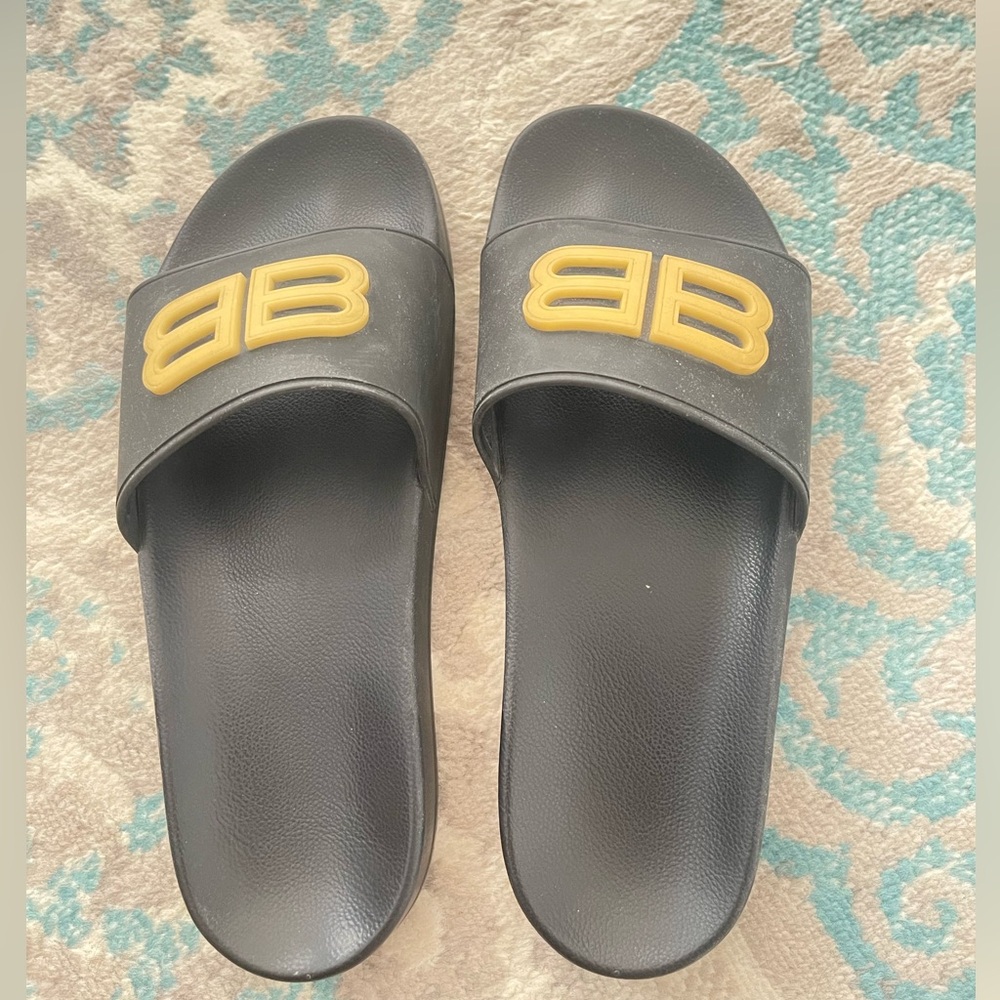 Balenciaga BB Mens Slides (Grow in the dark)